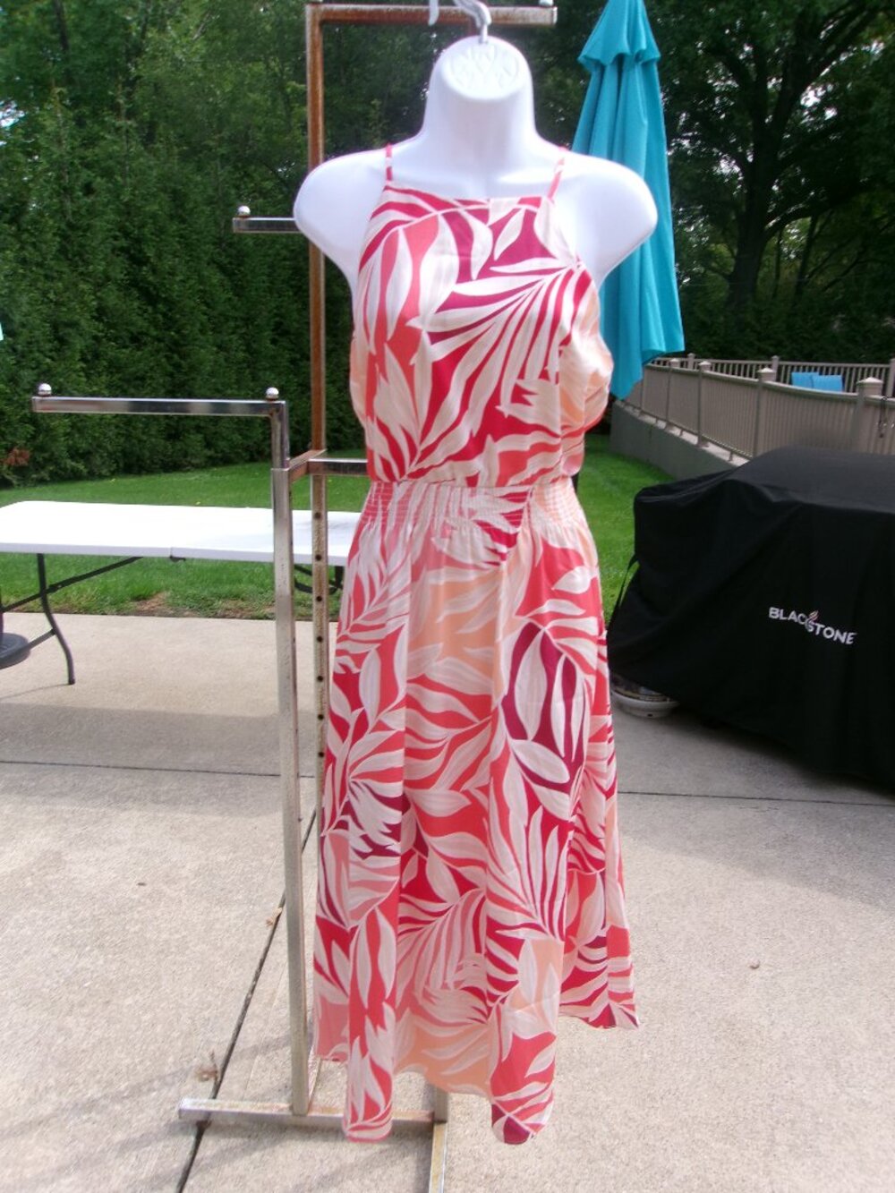 ANN TAYLOR ORANGE&CORALSU NDRESS M